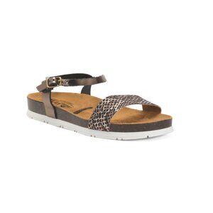 PLAKTON Bronze/Brown Made In Spain Leather Garden Sandals